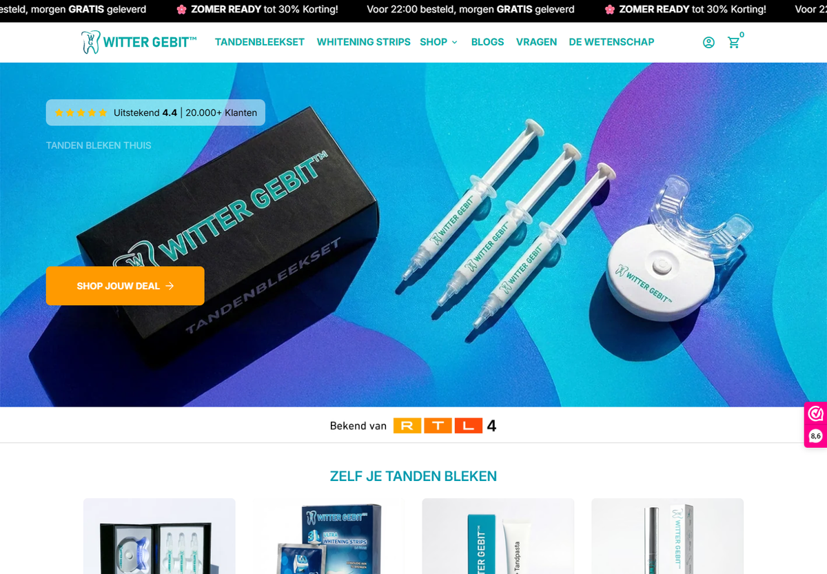 Homepage van Witter Gebit
